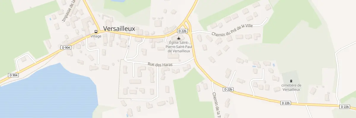 Plan du 38 Rue des Haras à Versailleux