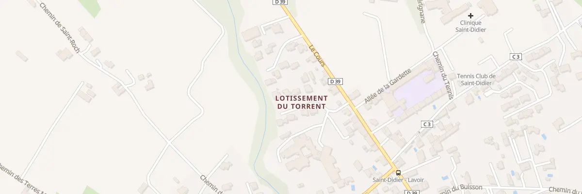 Plan du 106 Imp du Torrent à Saint-Didier