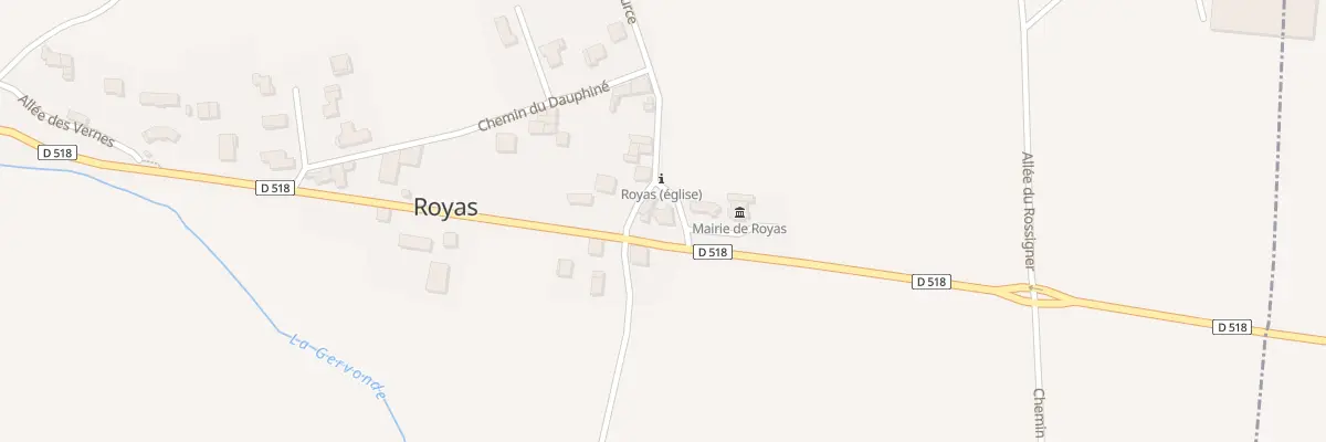 Plan du 5001 Le Village à Royas