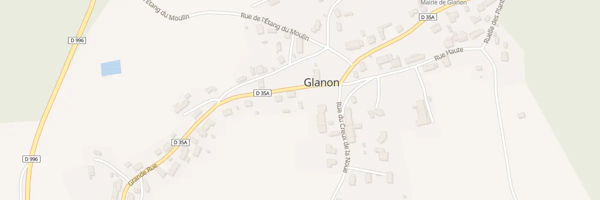 Plan du 24 Gr Grande Rue à Glanon