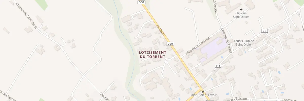 Plan du 92 Imp du Torrent à Saint-Didier