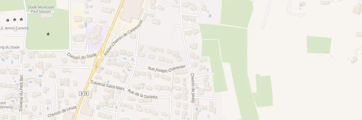 Plan du 310 Che de Javely à Caromb