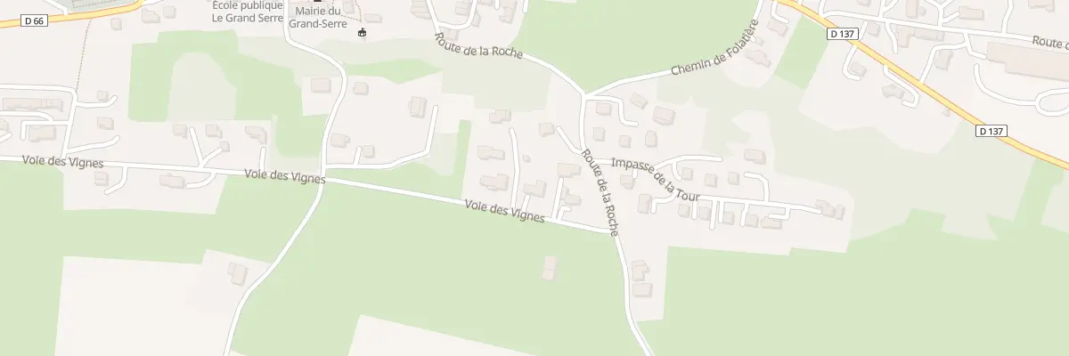 Plan du 825 Voie des Vignes au Grand-Serre