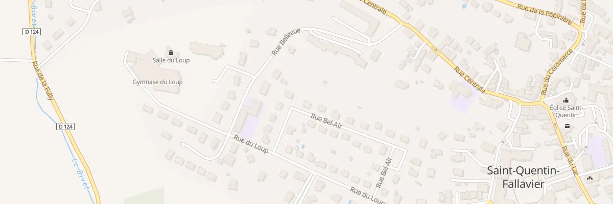 Plan du 24 Rue Bel Air à Saint-Quentin-Fallavier