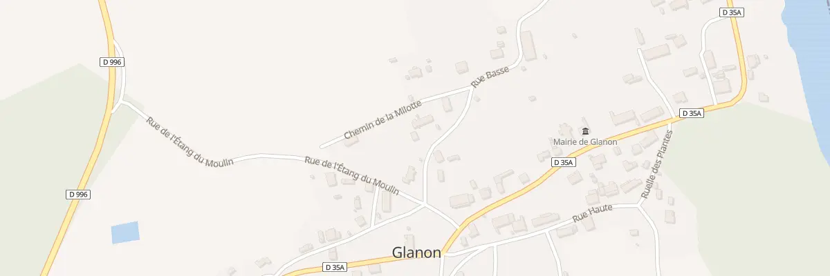 Plan du 5104 Village de Glanon à Glanon