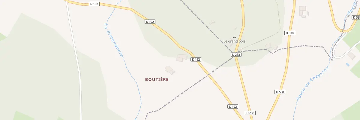 Plan du 25 Boutiere à Truinas