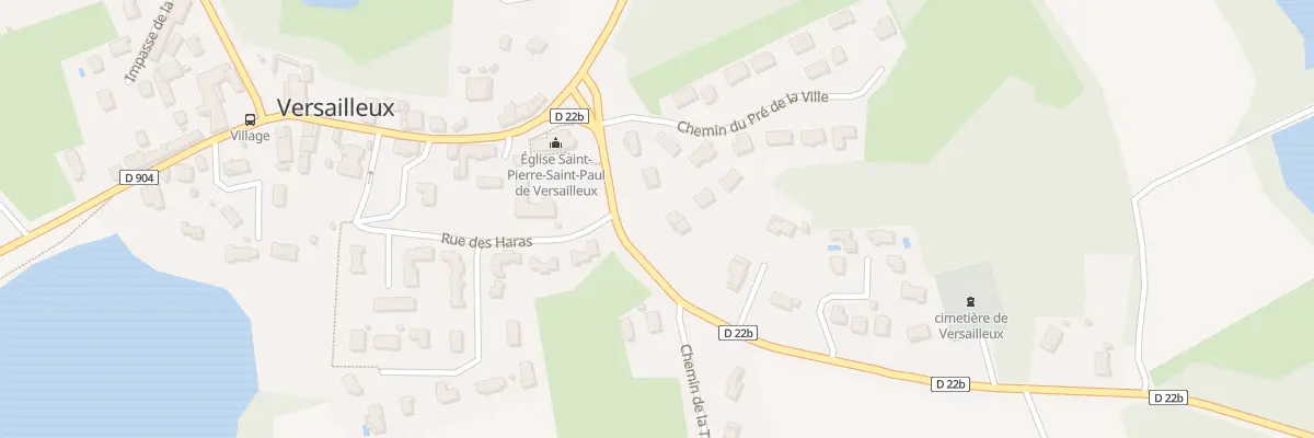 Plan du 107 Rte de Meximieux à Versailleux