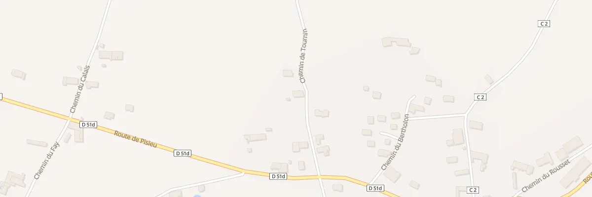 Plan du 552 Che de Tournin à Pommier-de-Beaurepaire