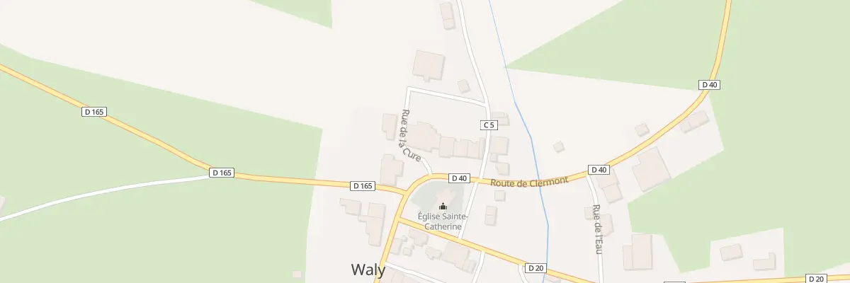 Plan du 7 Pl de l’Eglise à Waly