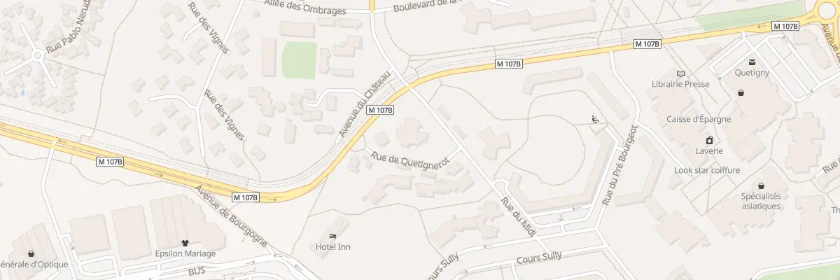 Plan du 1 Rue du Midi à Quetigny