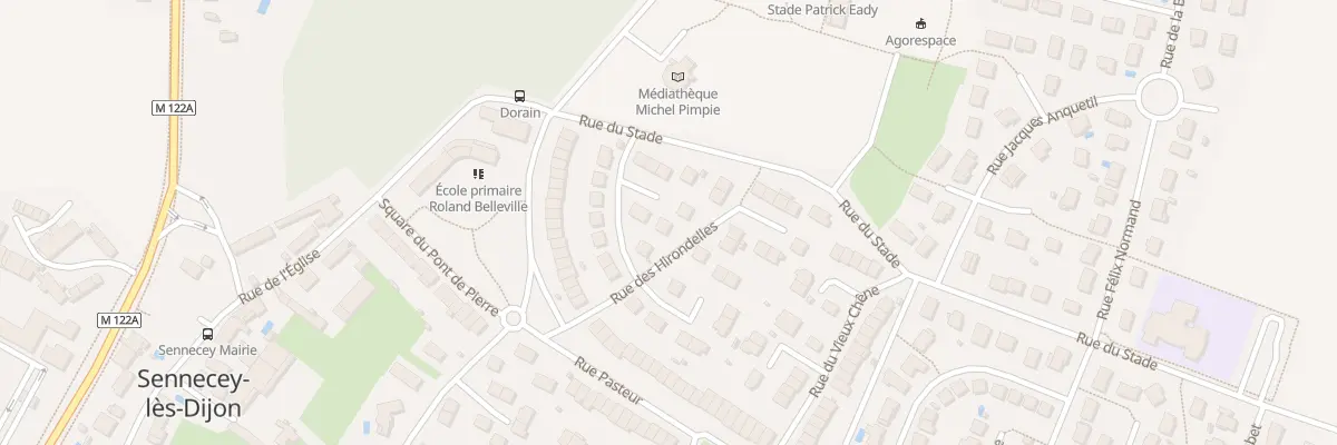 Plan du 1 Rue des Hirondelles à Sennecey-lès-Dijon