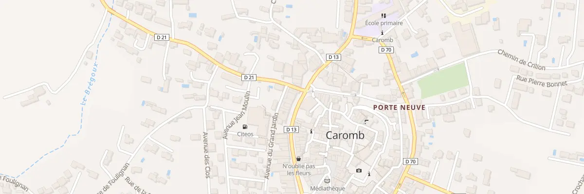 Plan du 281 Crs de la République à Caromb