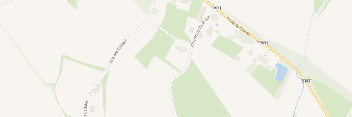 Plan du Berthoux à Montret