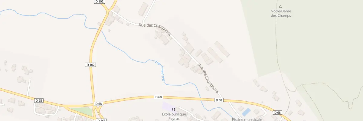 Plan du 329 Rue des Charignons à Peyrus