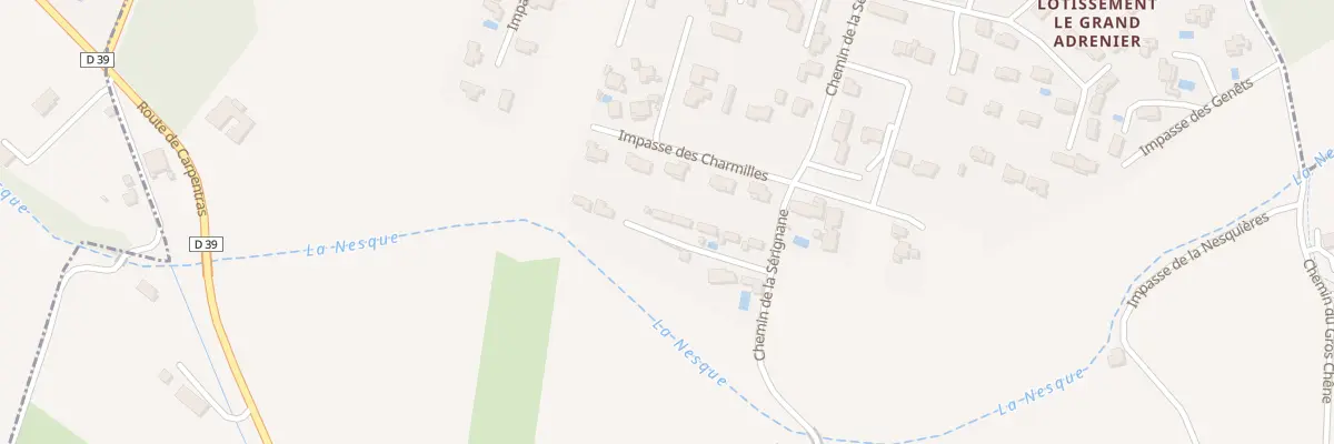 Plan du 9000F Che de la Sérignane à Saint-Didier