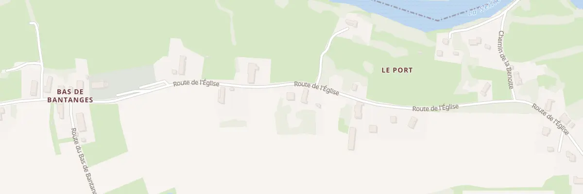 Plan du 681 Rte de l’Eglise à Bantanges
