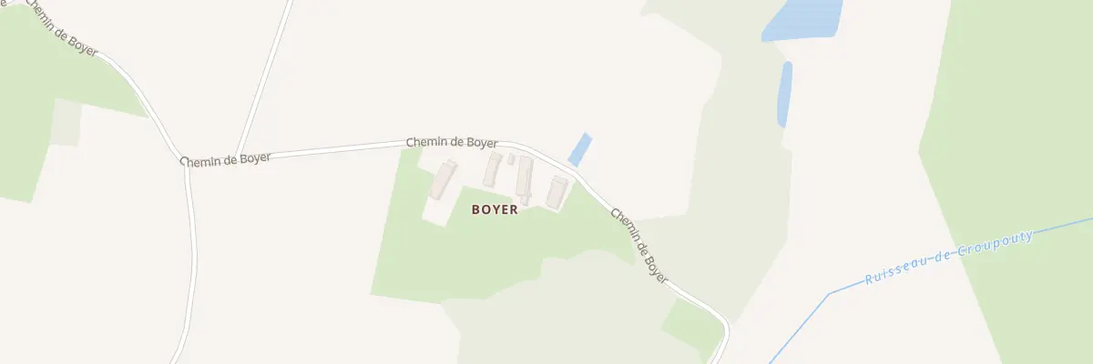 Plan du 536 Che de Boyer à Mantenay-Montlin