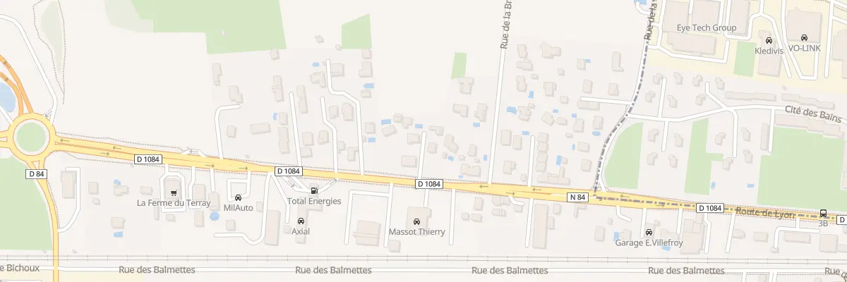 Plan du 435 Rte de Lyon à Balan