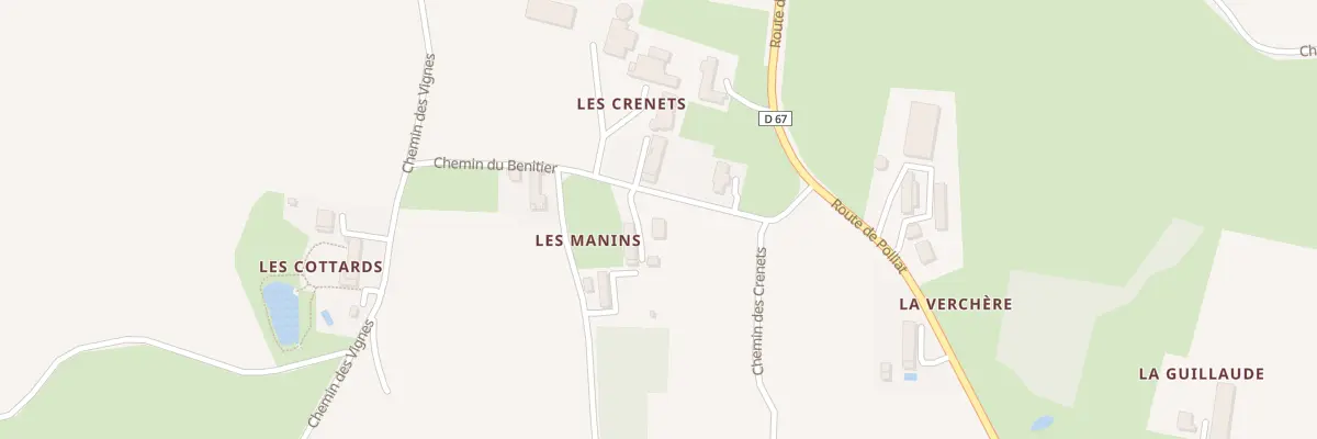 Plan du 186 Che du Benitier à Montcet