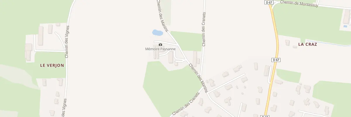 Plan du 323 Che des Manins à Montcet