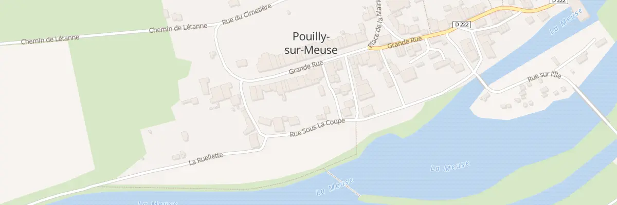 Plan du 18 Gr La Grande Rue à Pouilly-sur-Meuse
