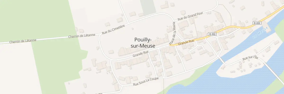 Plan du 13 Gr La Grande Rue à Pouilly-sur-Meuse