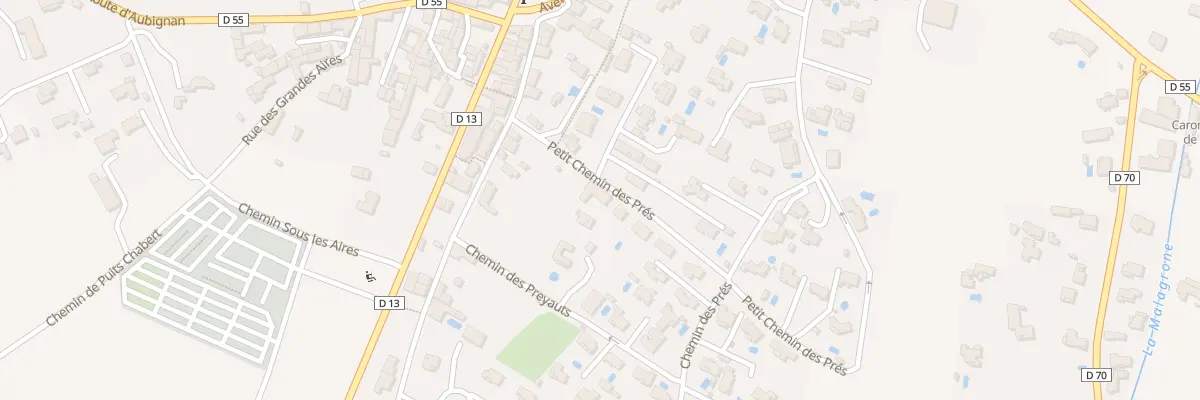 Plan du 90 Petit Chemin des Près à Caromb