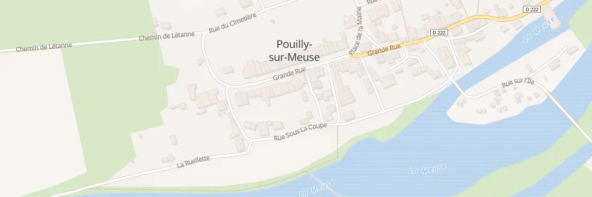Plan du 20 Gr La Grande Rue à Pouilly-sur-Meuse