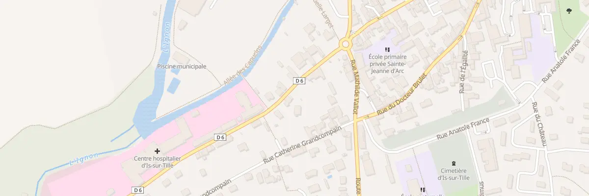 Plan du 10 Rue Victor Hugo à Is-sur-Tille