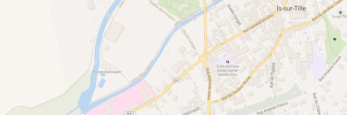 Plan du 7 Rue Victor Hugo à Is-sur-Tille