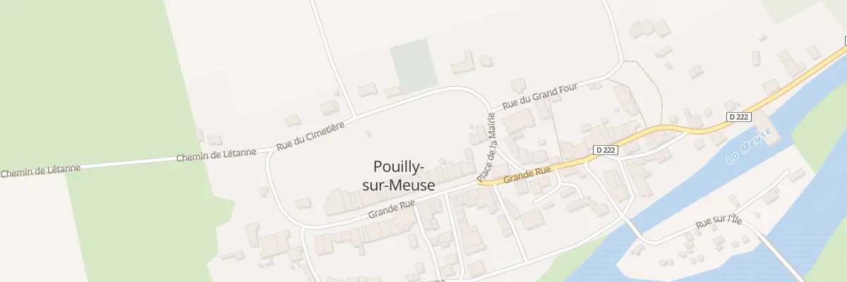 Plan du 21 Gr La Grande Rue à Pouilly-sur-Meuse