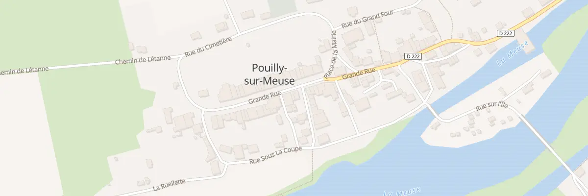 Plan du 22 Gr La Grande Rue à Pouilly-sur-Meuse