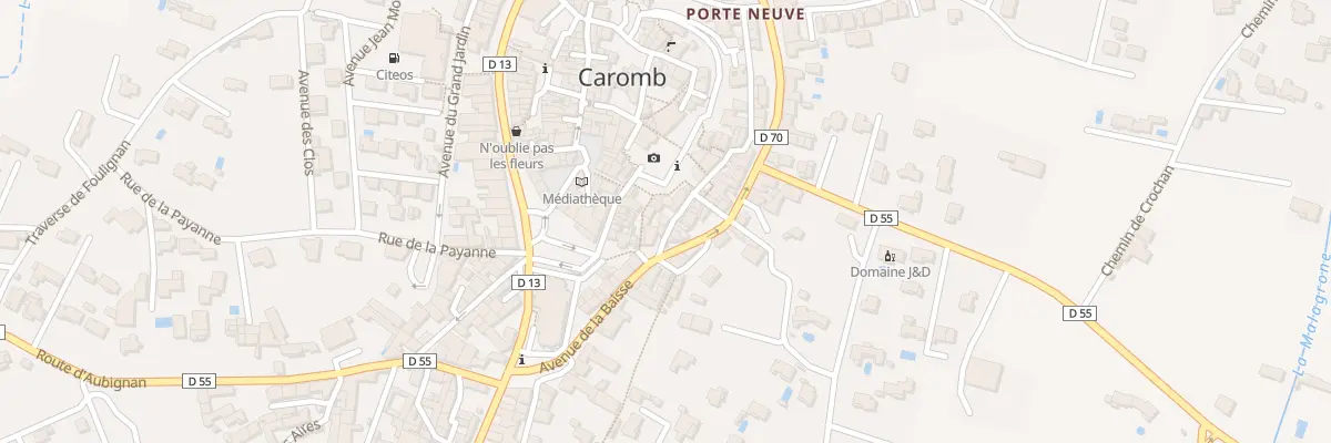 Plan du 5454 Le Village à Caromb