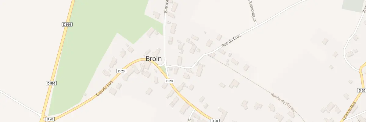 Plan du 41 Rue du Cras à Broin