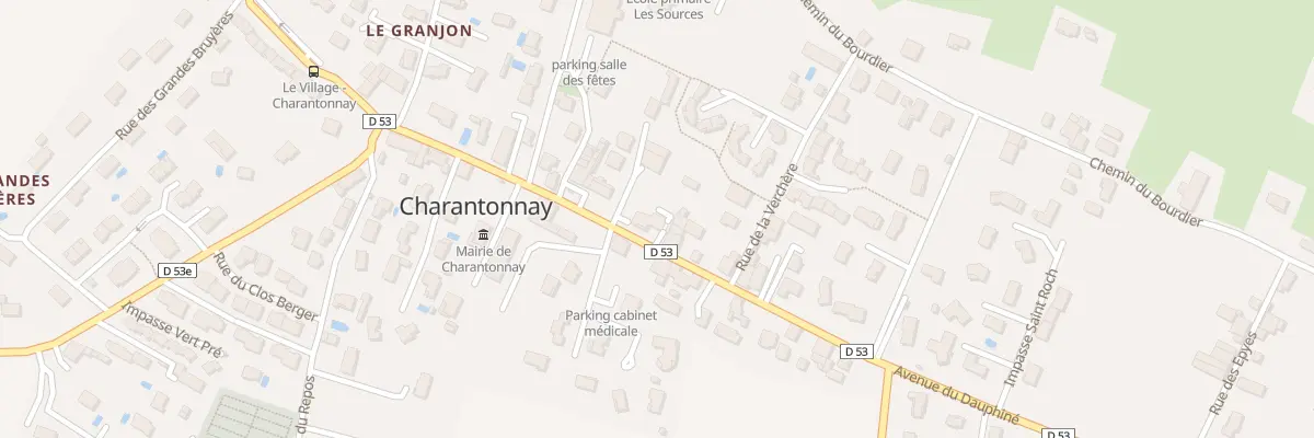 Plan du Bourg à Charantonnay