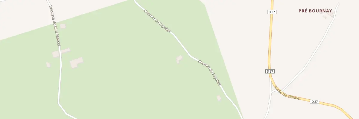 Plan du 557 Che du Fayollet à Pommier-de-Beaurepaire
