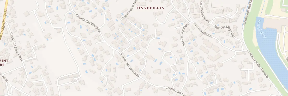 Plan du 599 Che des Viougues à Salon-de-Provence