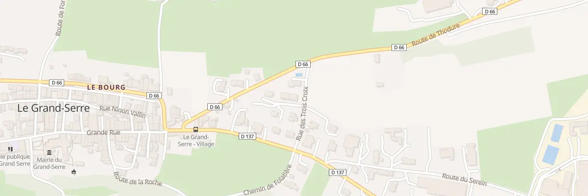 Plan du 1 Imp de la Roseraie au Grand-Serre