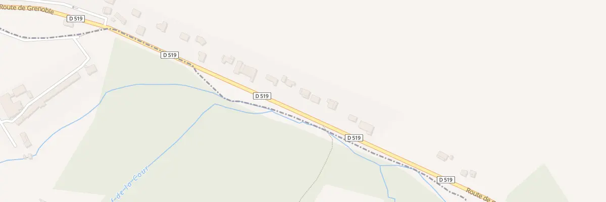 Plan du 1005 Rte de Grenoble à Pajay