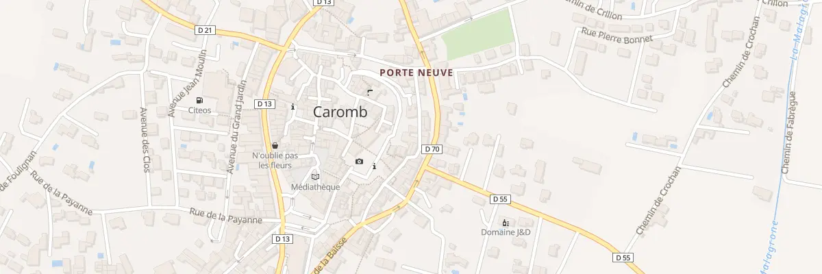 Plan du 83 Grande Rue Basse à Caromb