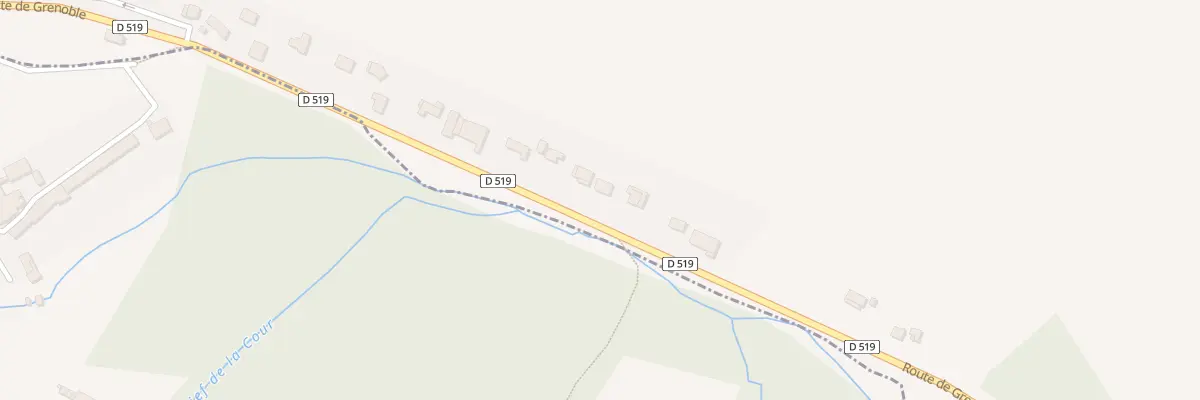 Plan du 1021 Rte de Grenoble à Pajay