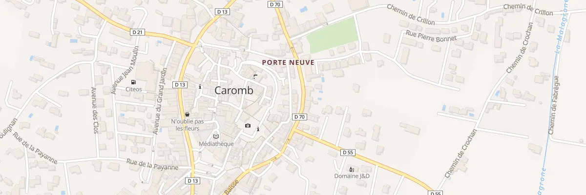 Plan du 108 Gr Grande Rue Basse à Caromb