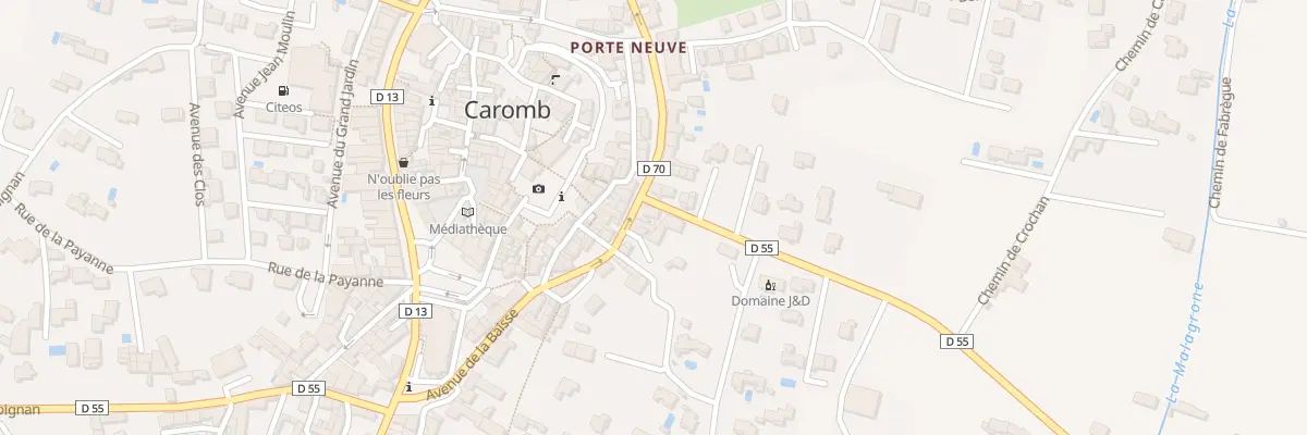 Plan du 18 Rte de Modène à Caromb
