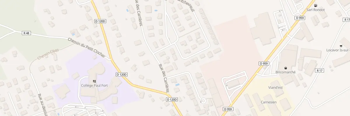 Plan du 4 Rue de Montchevreuil à Is-sur-Tille