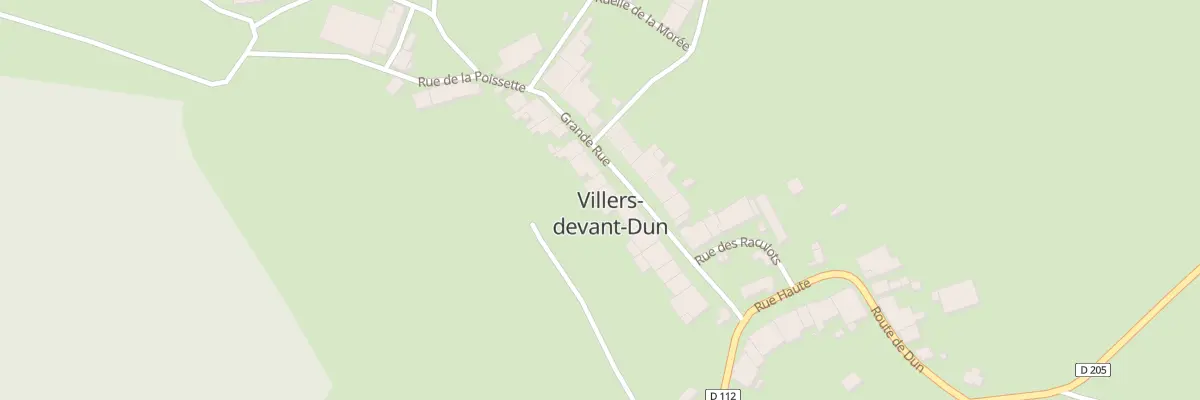 Plan du 16 Gr La Grande Rue à Villers-devant-Dun