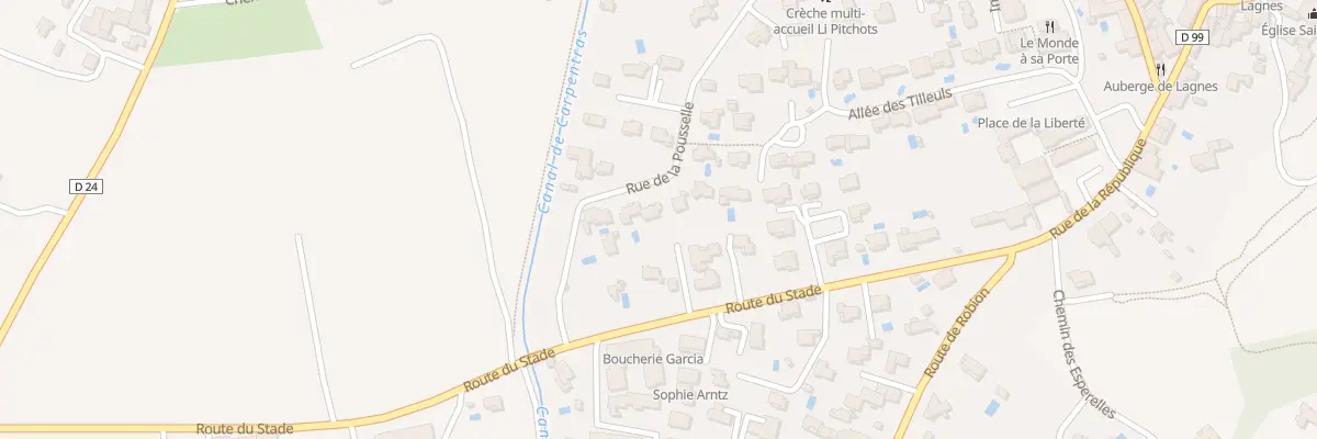 Plan du 23 Rue de la Pousselle à Lagnes