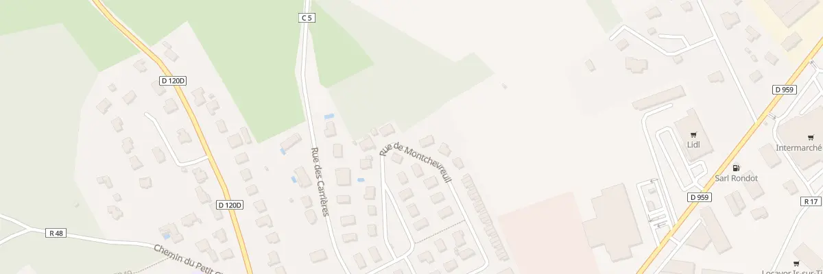 Plan du 48 Rue de Montchevreuil à Is-sur-Tille