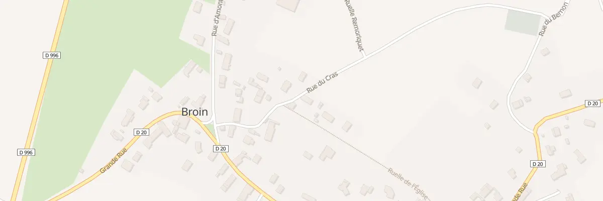 Plan du 140 Rue du Cras à Broin