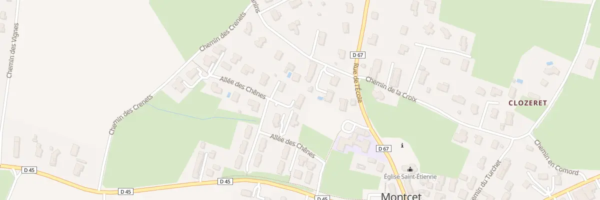 Plan du 6 All des Chenes à Montcet