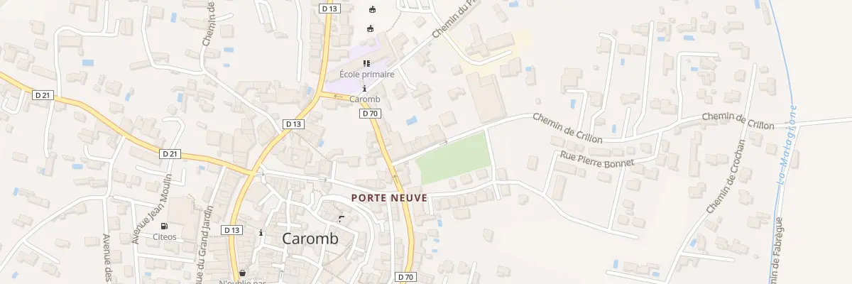 Plan du 45 Che de Crillon à Caromb
